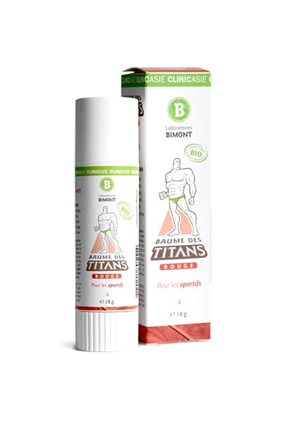 Baume des Titans Rouge B - 100% naturel Le stick