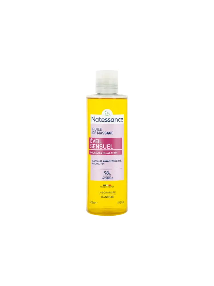 Natessance Huile de Massage Éveil Sensuel Douceur & Relaxation 250 ml