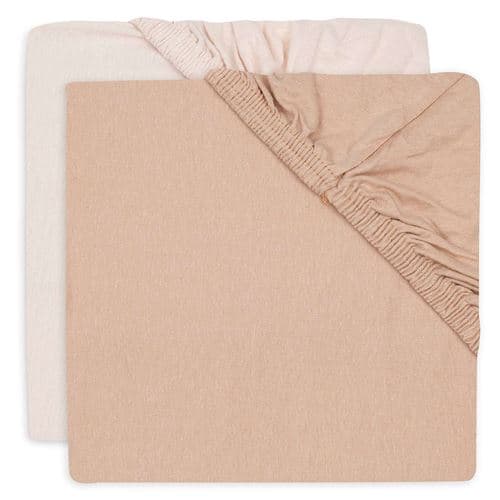 Drap housse Jollein Jersey Rose 120x120 cm
