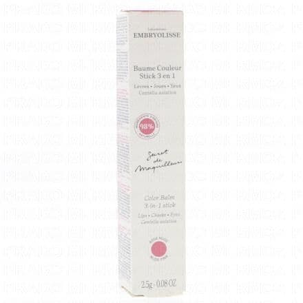 EMBRYOLISSE Baume Couleur Stick 3en1 Rose Nude 2,5g