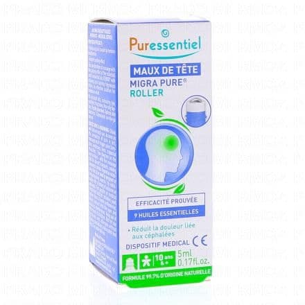 PURESSENTIEL Migra Pure Roller Maux de Tête 5ml